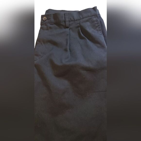 Merona Slacks Men's Black Pleated Tailored Classic sz 38/32 - Picture 6 of 13